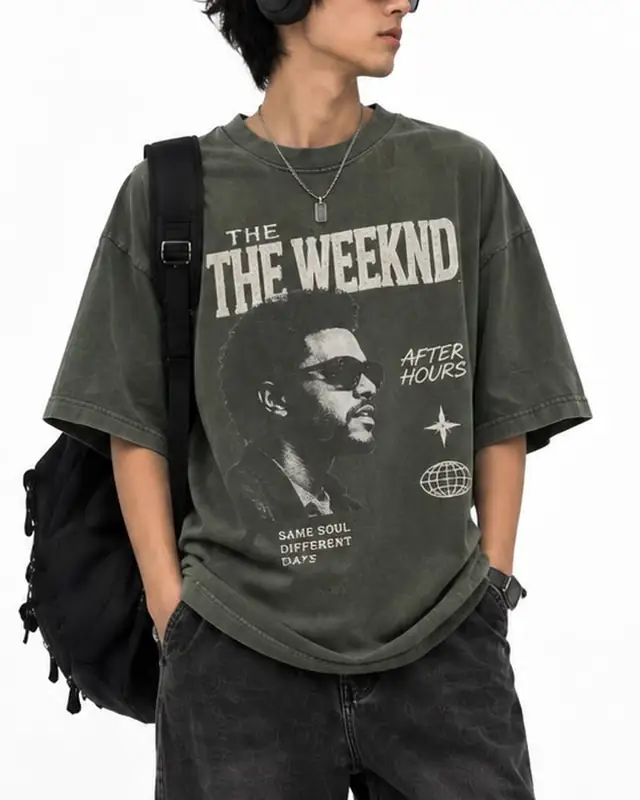 Vintage Olive Graphic Tee, Front