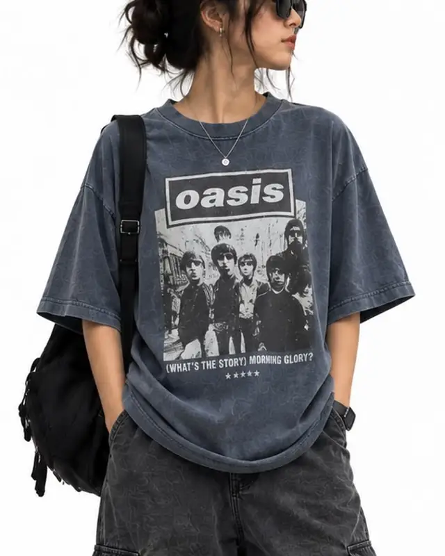 Navy Britpop Photo Tee